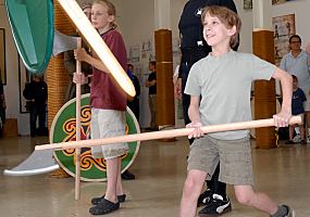 Viking combat training for younger Vikings